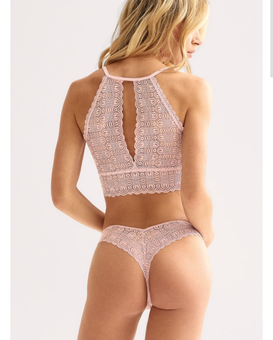 Lacy Brazilian thong - Nadia Lingerie