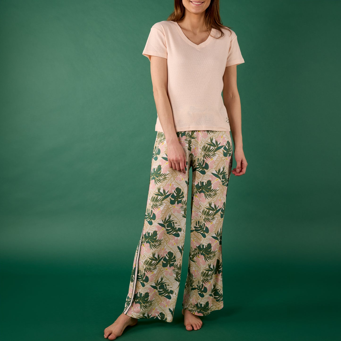 Leaves palazzo pajamas 