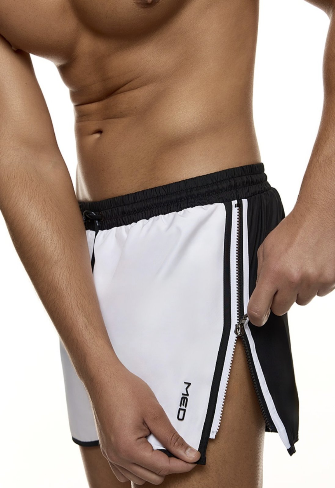 Ασπρόμαυρο μαγιό ανδρικό Med - Nadia Lingerie