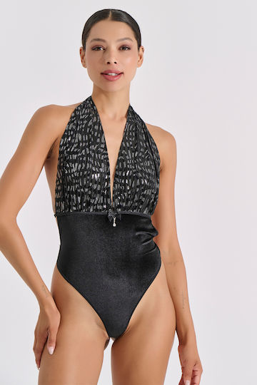 Βελούδινο κορμάκι στρινγκ Milena - Nadia Lingerie