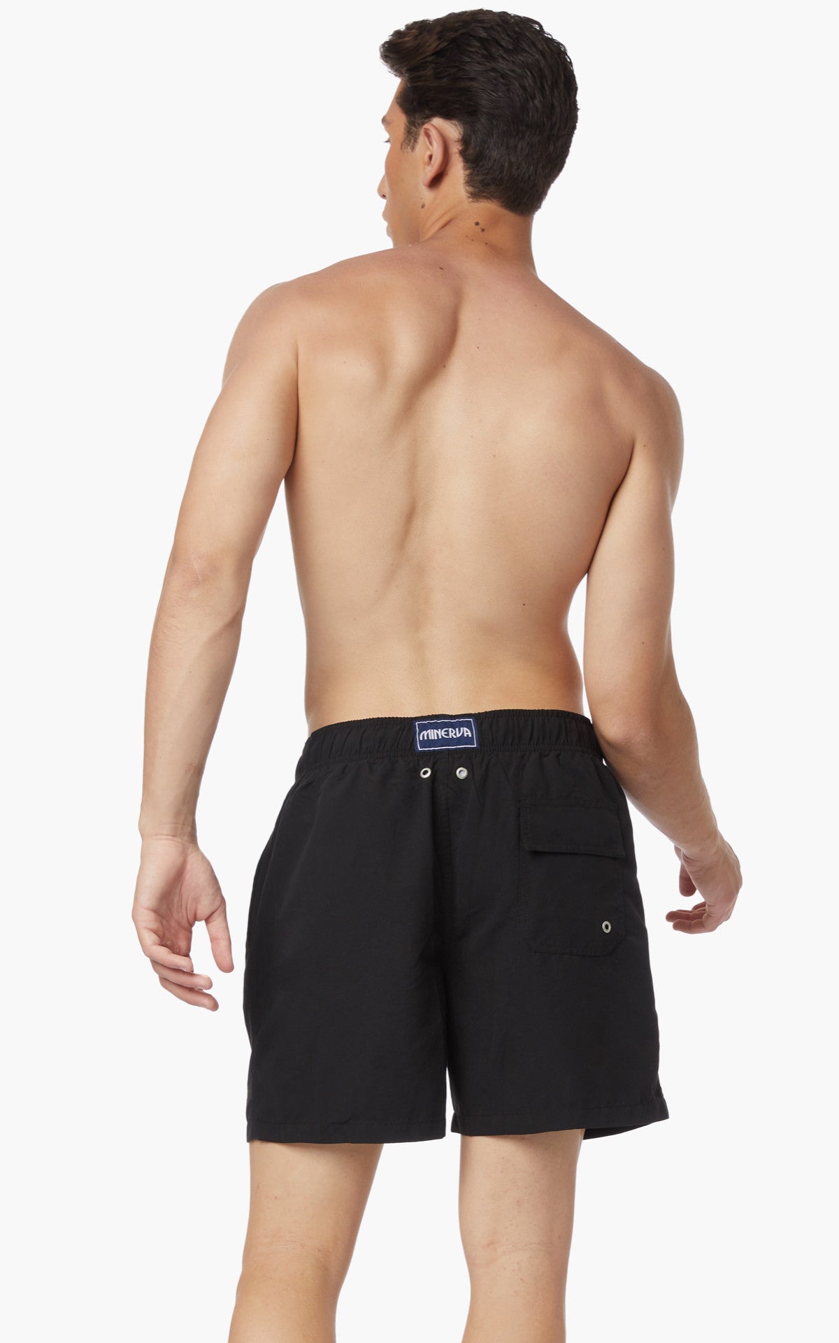 Minerva Μονόχρωμο Ανδρικό Μαγιό (Χακί / Μαύρο) - Nadia Lingerie