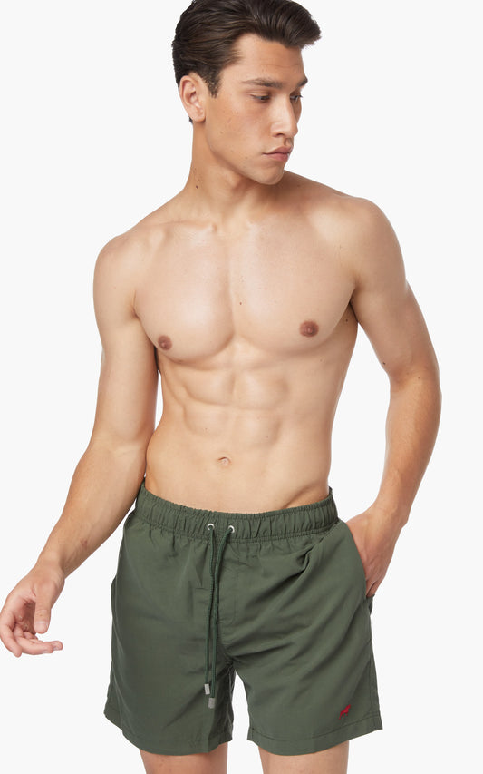 Minerva Μονόχρωμο Ανδρικό Μαγιό (Χακί / Μαύρο) - Nadia Lingerie