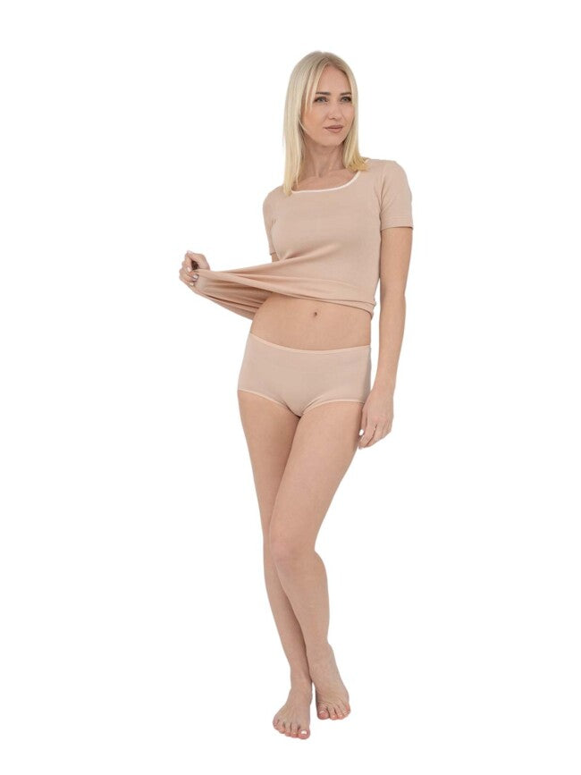 NINA CLUB| Γυναικείο κυλοτακι ψηλόμεσο Midi - Σετ των 2 - Nadia Lingerie