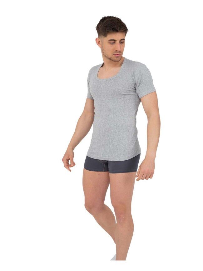 NINA CLUB| Ανδρική κοντομάνικη φανέλα χωρίς ραφές - Nadia Lingerie