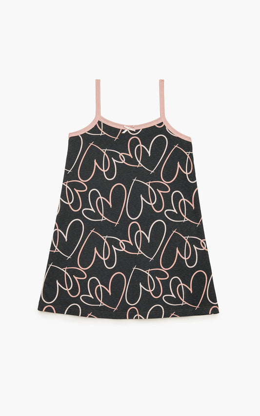 Εμπριμέ Αμάνικη Μπριτέλα Παιδική Νυχτικιά - Nadia Lingerie