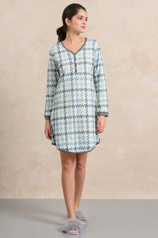 Νυχτικό καρό πατιλέτα - Nadia Lingerie