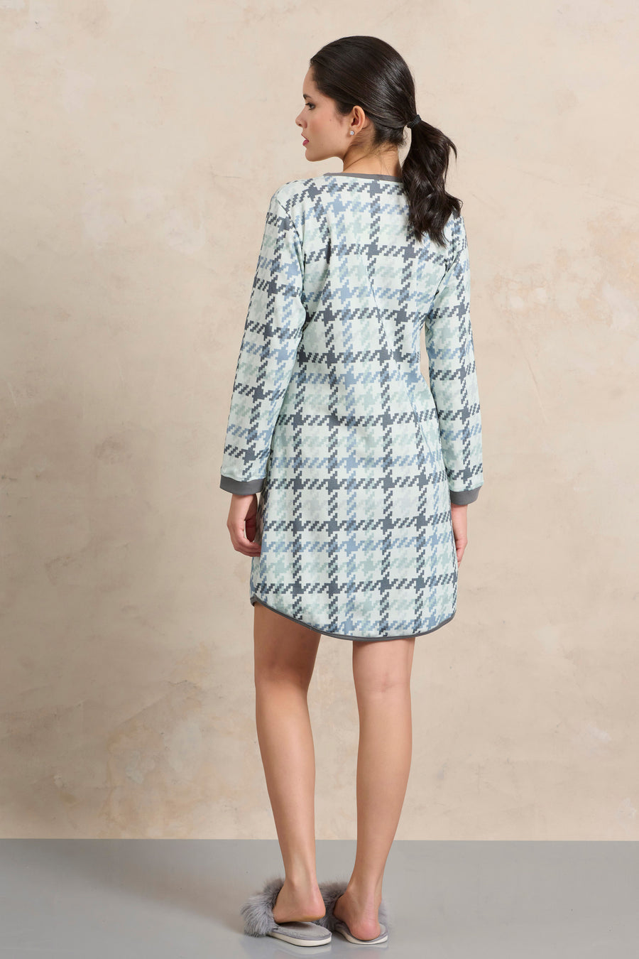 Νυχτικό καρό πατιλέτα - Nadia Lingerie