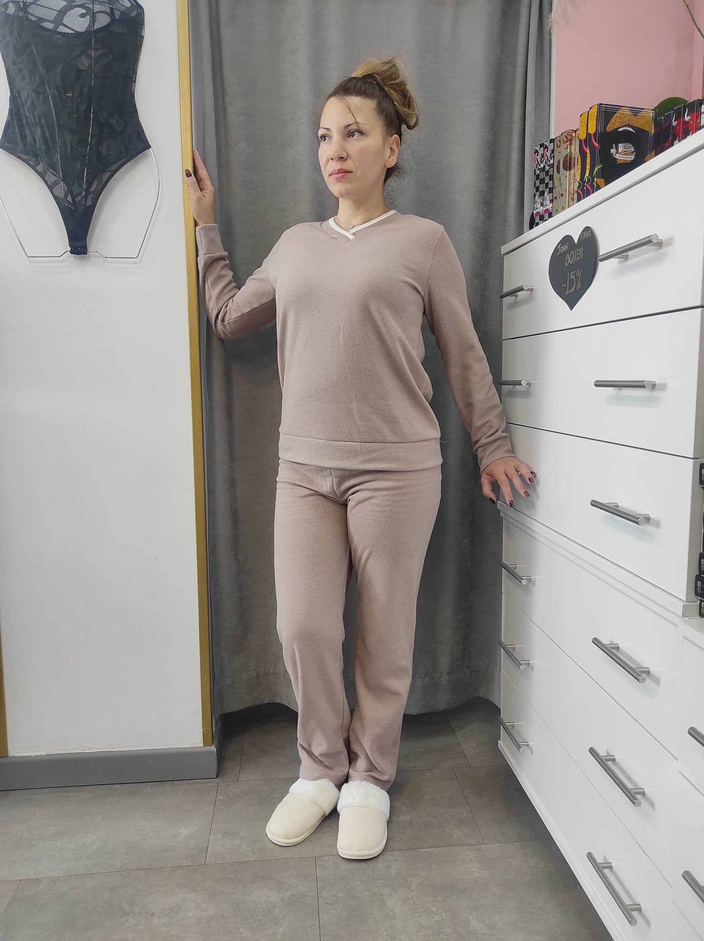 Βαμβακερές γυναικείες πυτζάμες - Nadia Lingerie