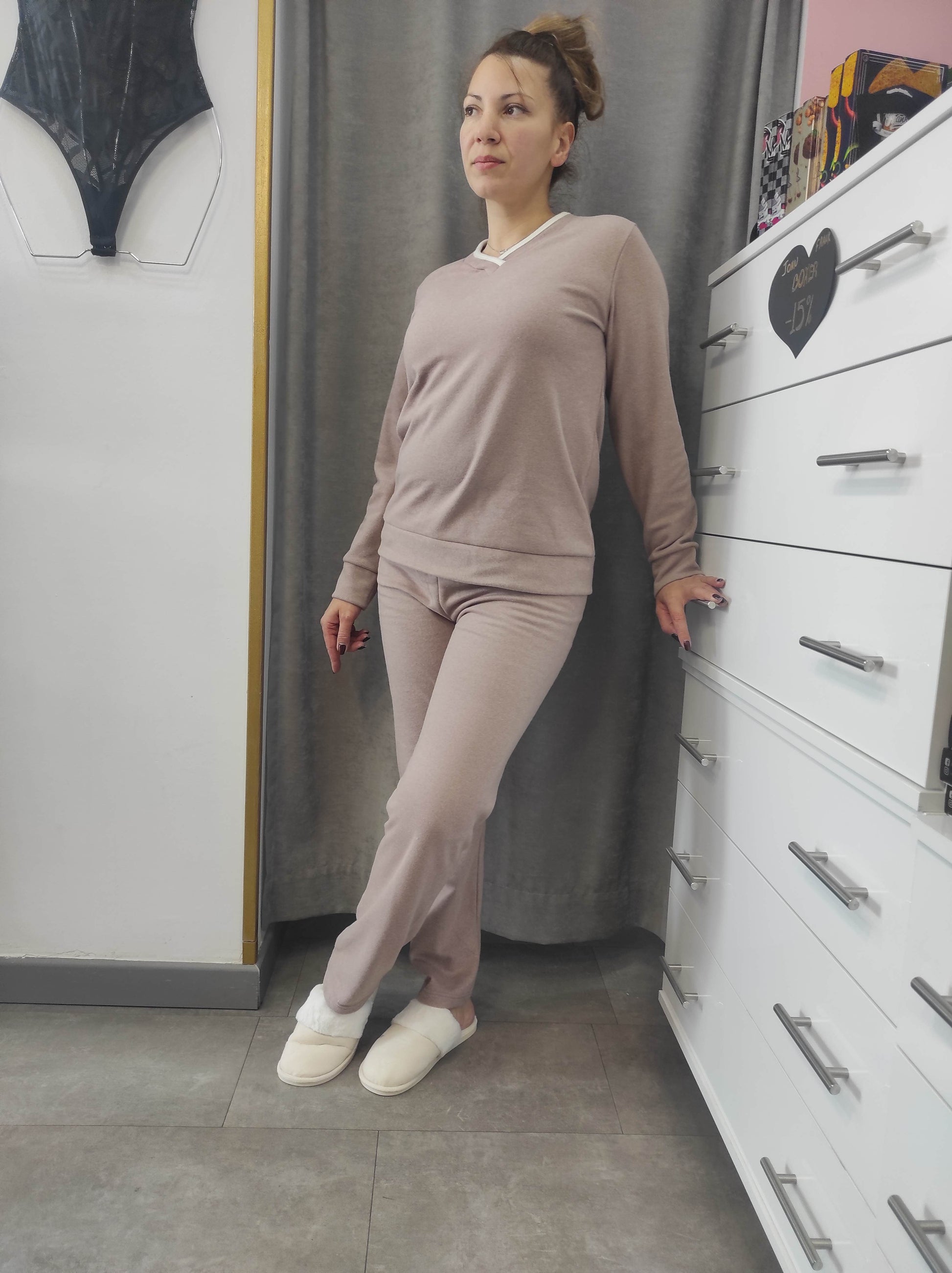 Βαμβακερές γυναικείες πυτζάμες - Nadia Lingerie