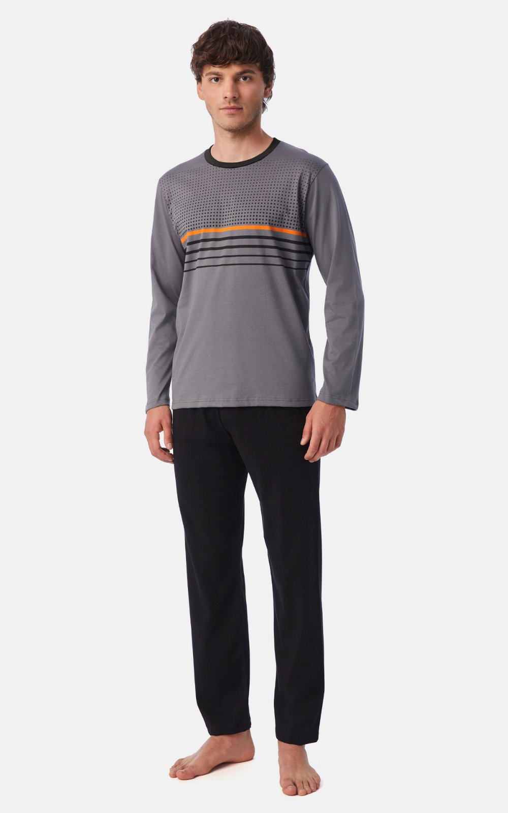 Ανδρική πυτζάμα με ρίγες - Nadia Lingerie