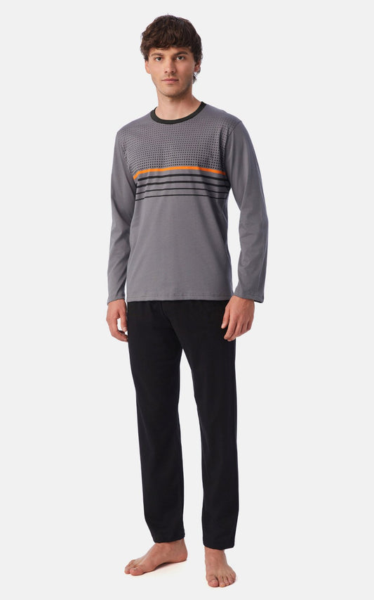 Ανδρική πυτζάμα με ρίγες - Nadia Lingerie