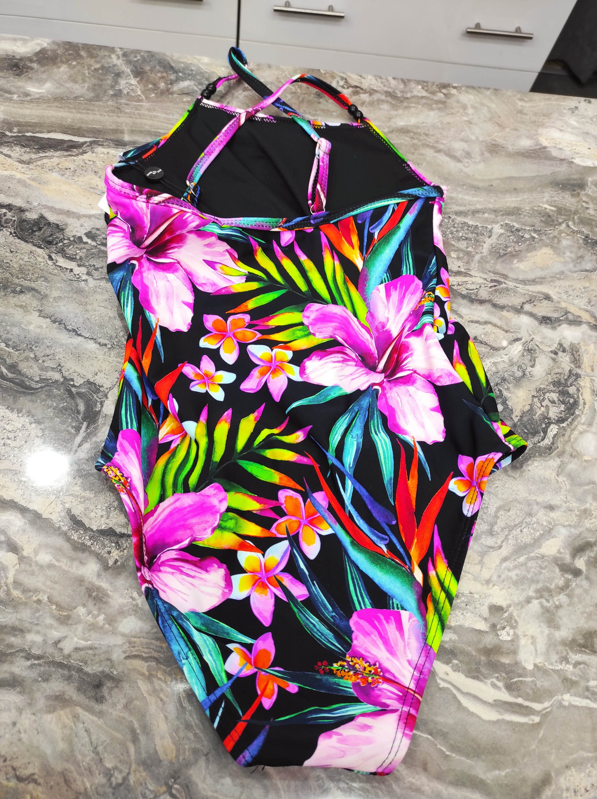 Ολόσωμο μαγιό για κορίτσι χαβανέζικο - Nadia Lingerie