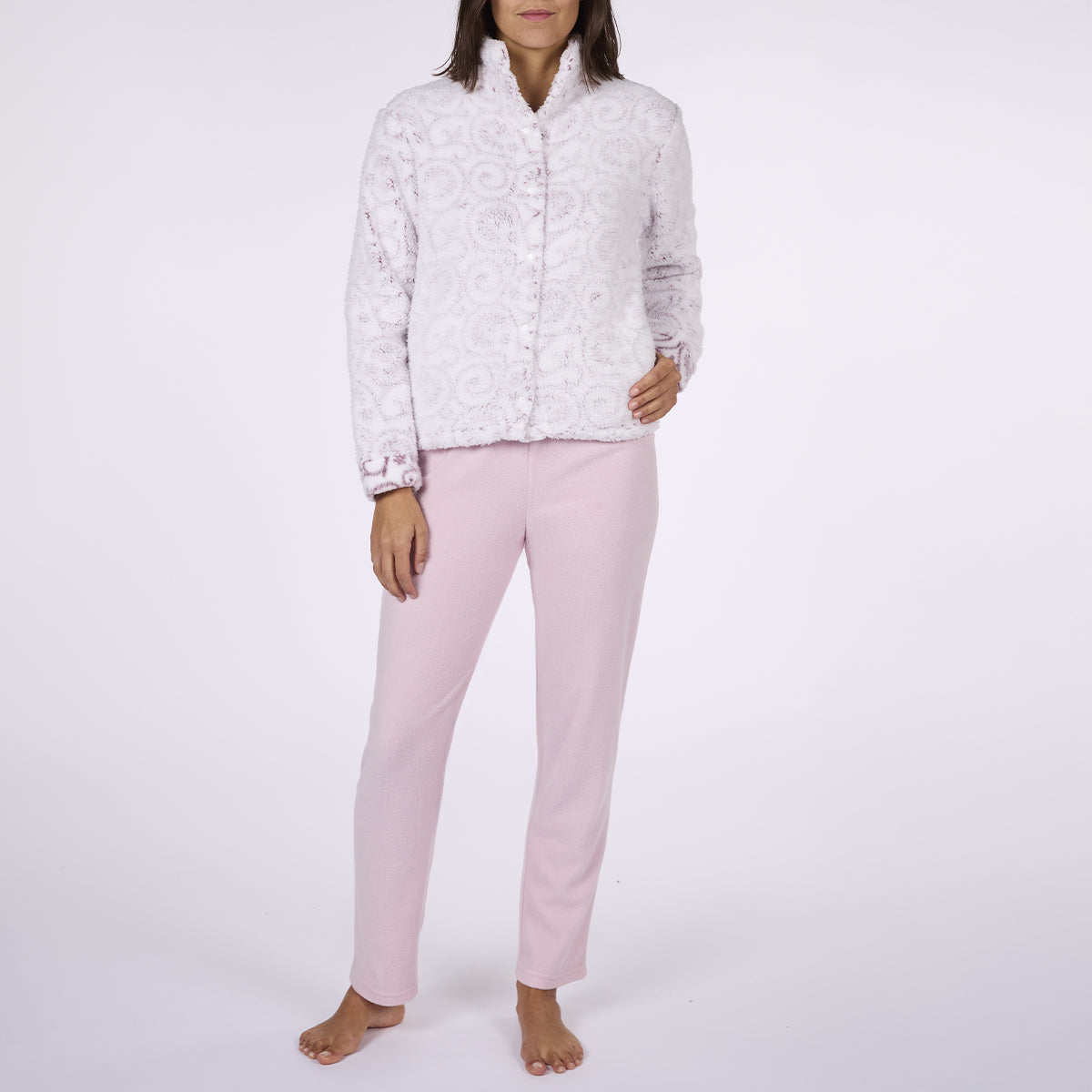 Χειμερινές πιτζάμες γυναικείες με φλις - Nadia Lingerie