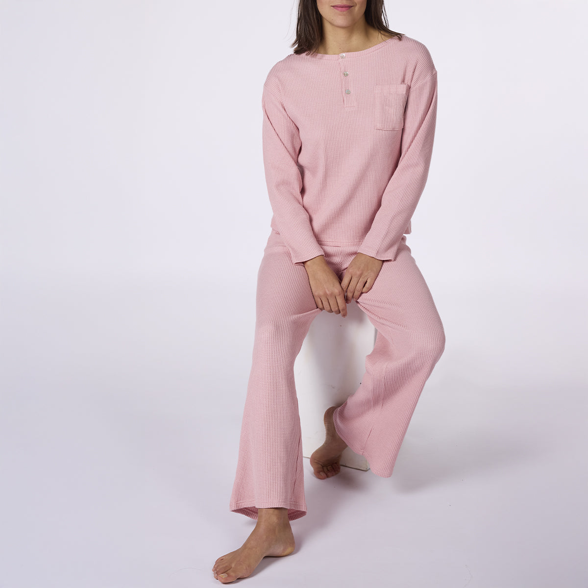 Χειμερινές γυναικείες πιτζάμες με πατιλέτα - Nadia Lingerie