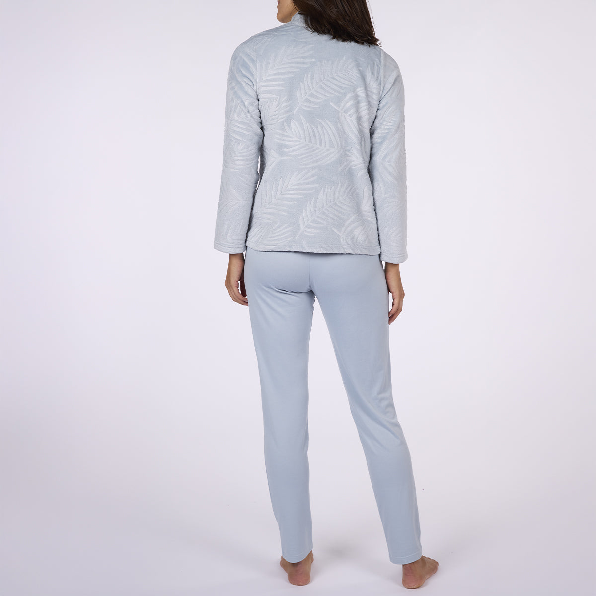 Χειμερινές γυναικείες πιτζάμες σιελ - Nadia Lingerie