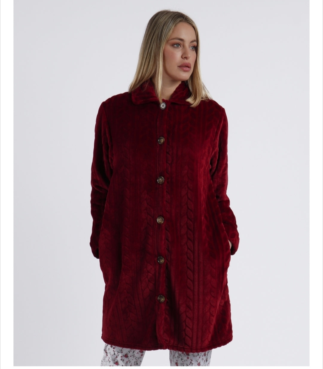 Ρόμπα μπορντό γυναικεία - Nadia Lingerie