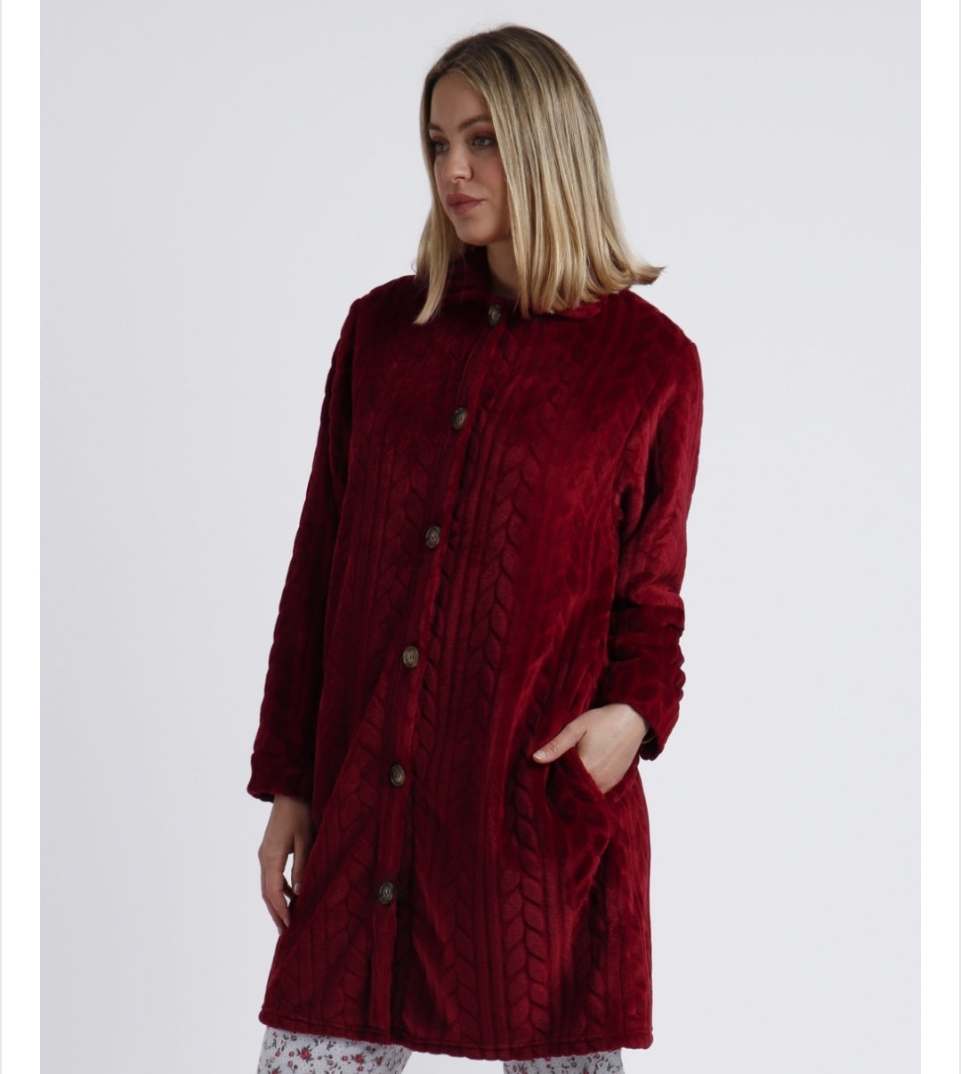 Ρόμπα μπορντό γυναικεία - Nadia Lingerie