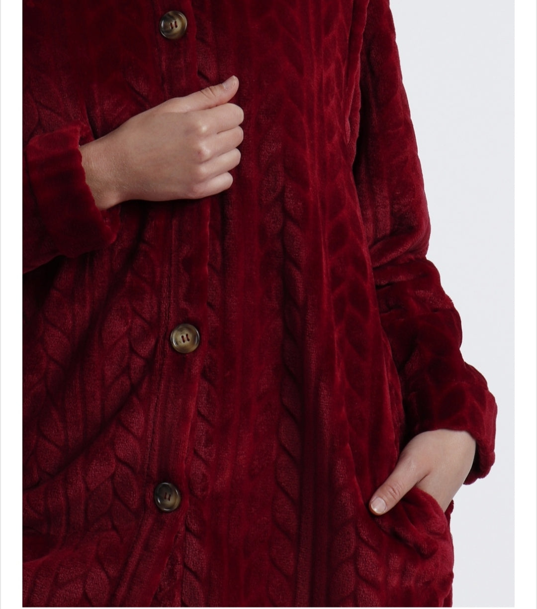 Ρόμπα μπορντό γυναικεία - Nadia Lingerie