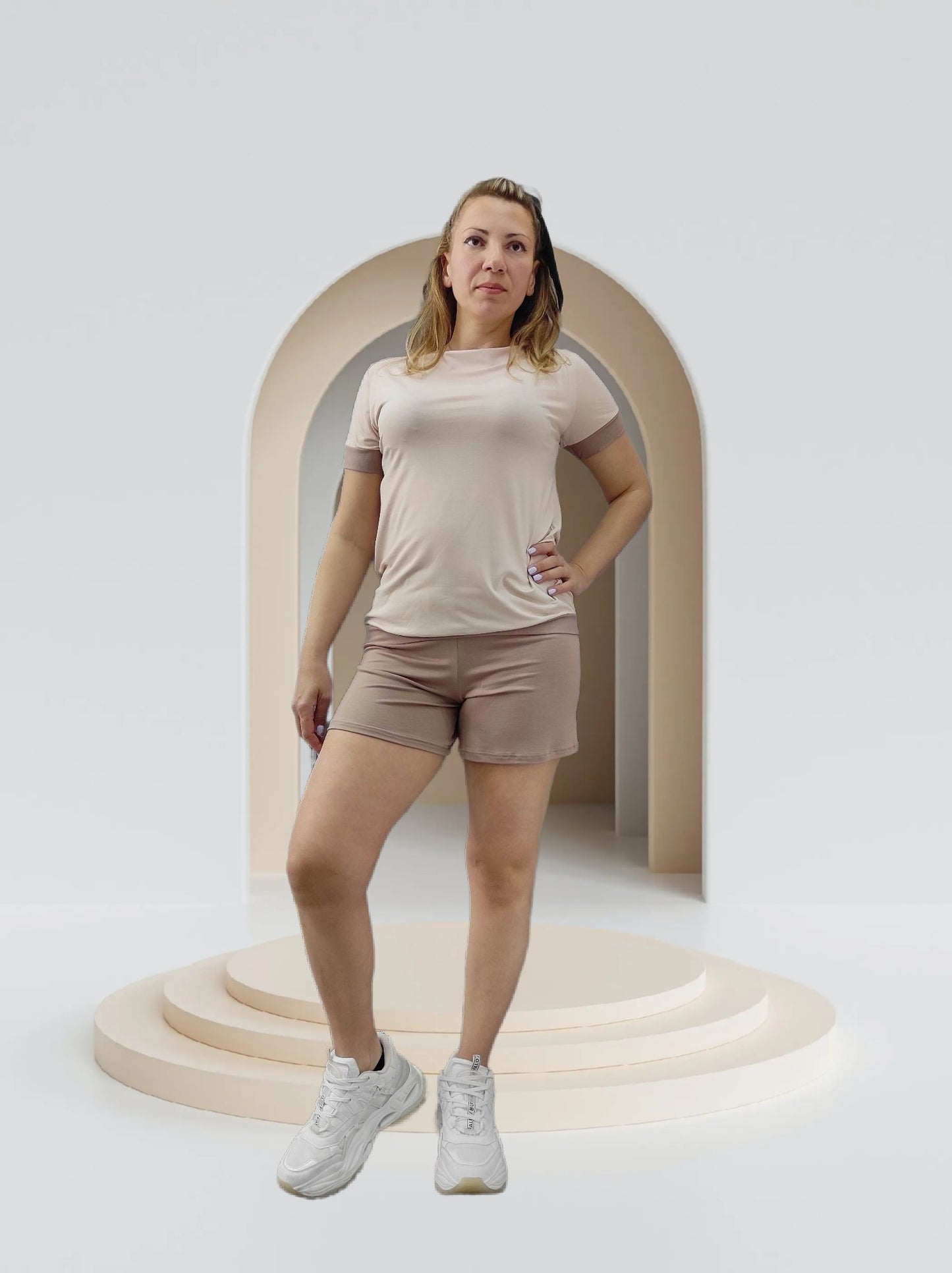 Nude πυτζαμακια κοντά - Nadia Lingerie