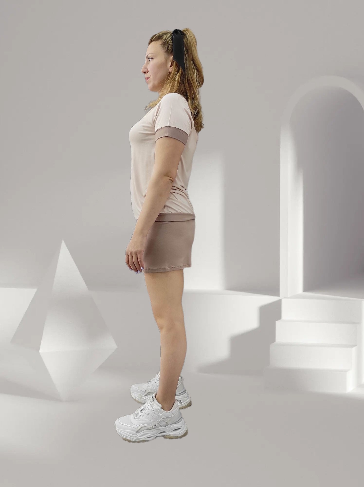 Nude πυτζαμακια κοντά - Nadia Lingerie