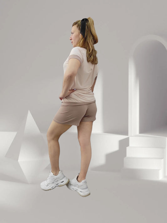 Nude πυτζαμακια κοντά - Nadia Lingerie