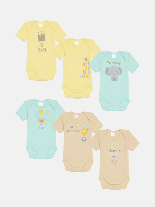 Pretty baby βρεφικό κορμάκι σετ 6 τεμαχίων - Nadia Lingerie