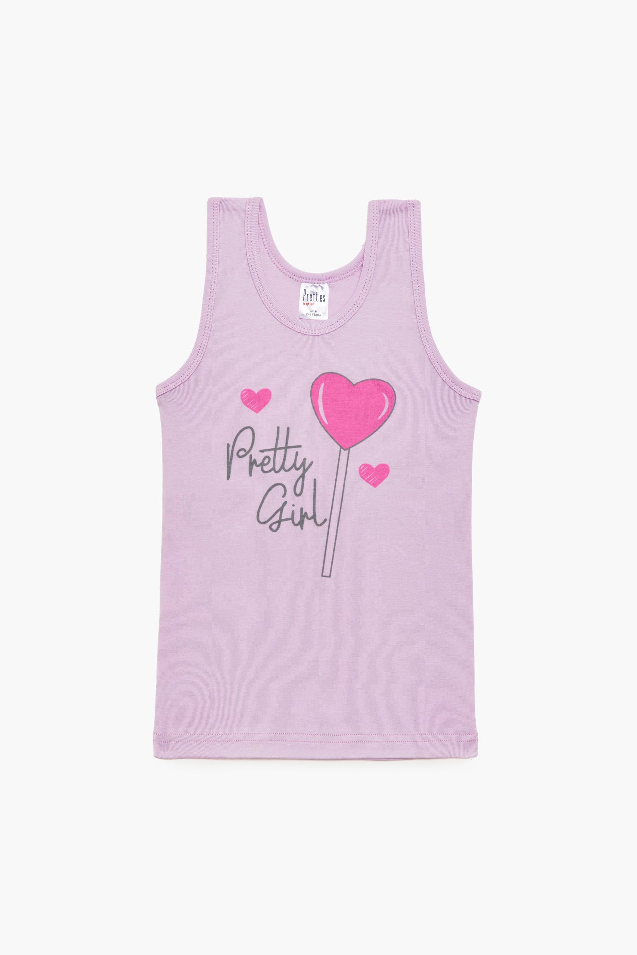 Pretty baby Παιδικά αμάνικα φανελάκια - σετ 6 τεμαχίων - Nadia Lingerie