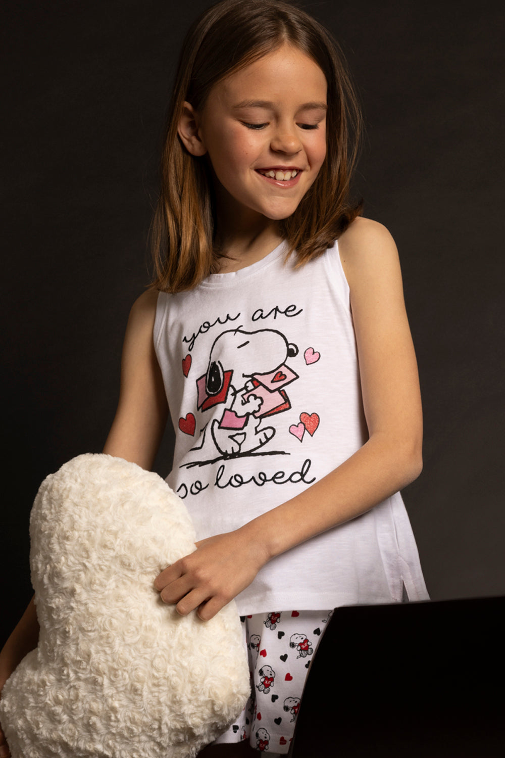 Πυτζάμες παιδικές για κορίτσι Snoopy - Nadia Lingerie