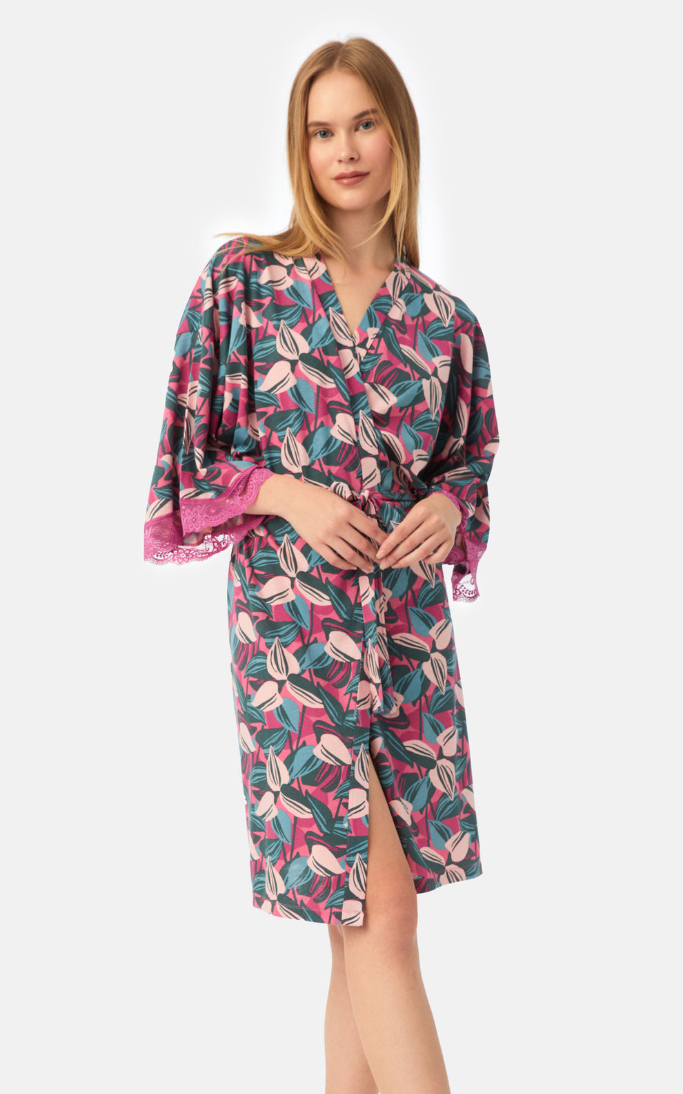 TENCEL Modal Εμπριμέ Γυναικεία Ρόμπα - Nadia Lingerie