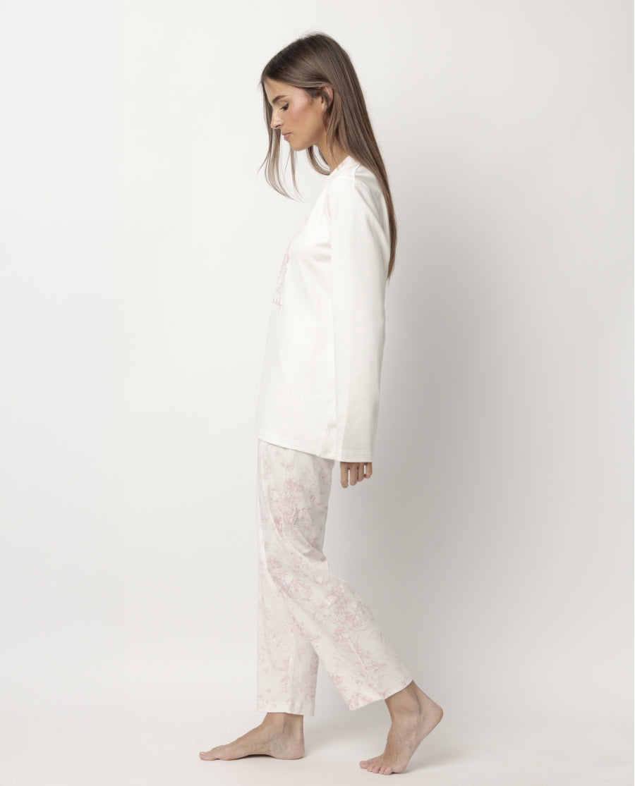 Πιτζάμες γυναικείες Toile de Jouy - Nadia Lingerie