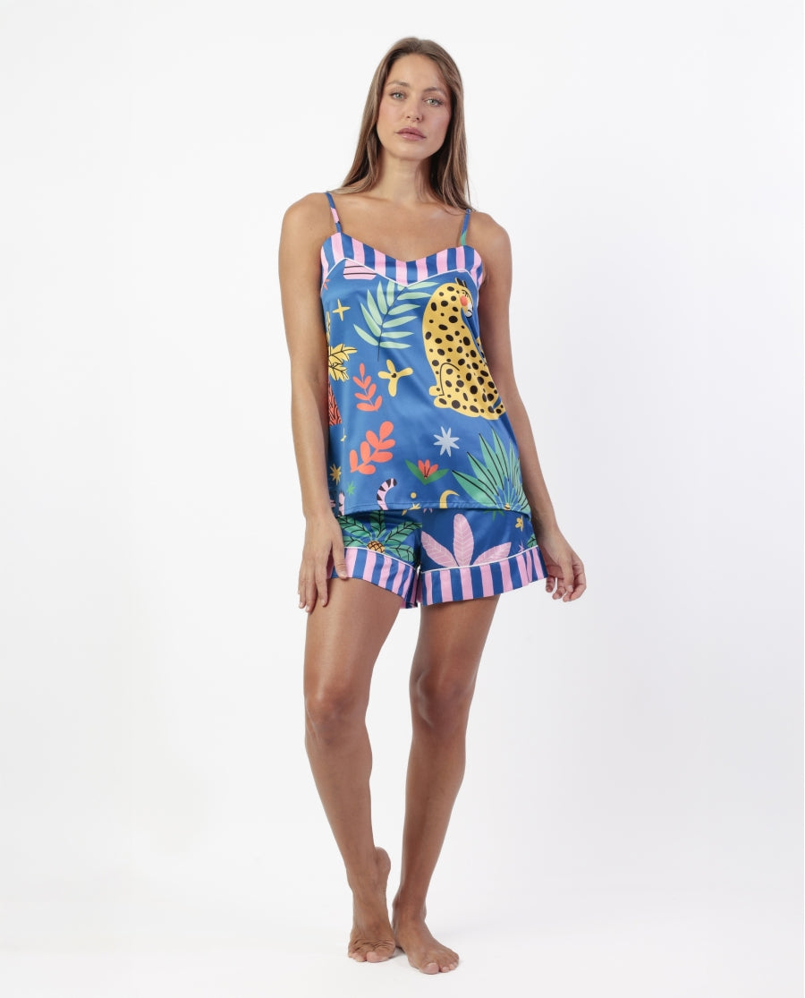 Admas baby doll πολύχρωμο - Nadia Lingerie