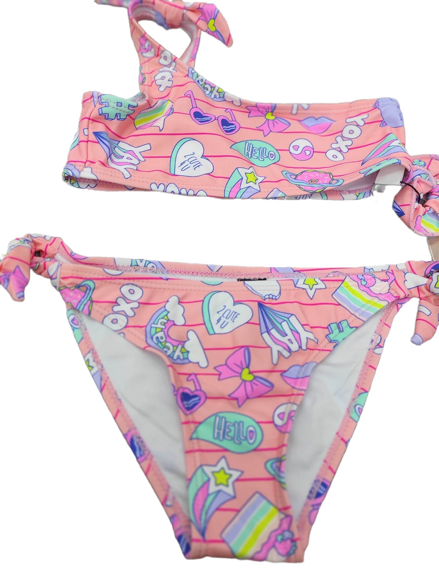 Παιδικό μαγιό για κορίτσι με graphic prints - Nadia Lingerie