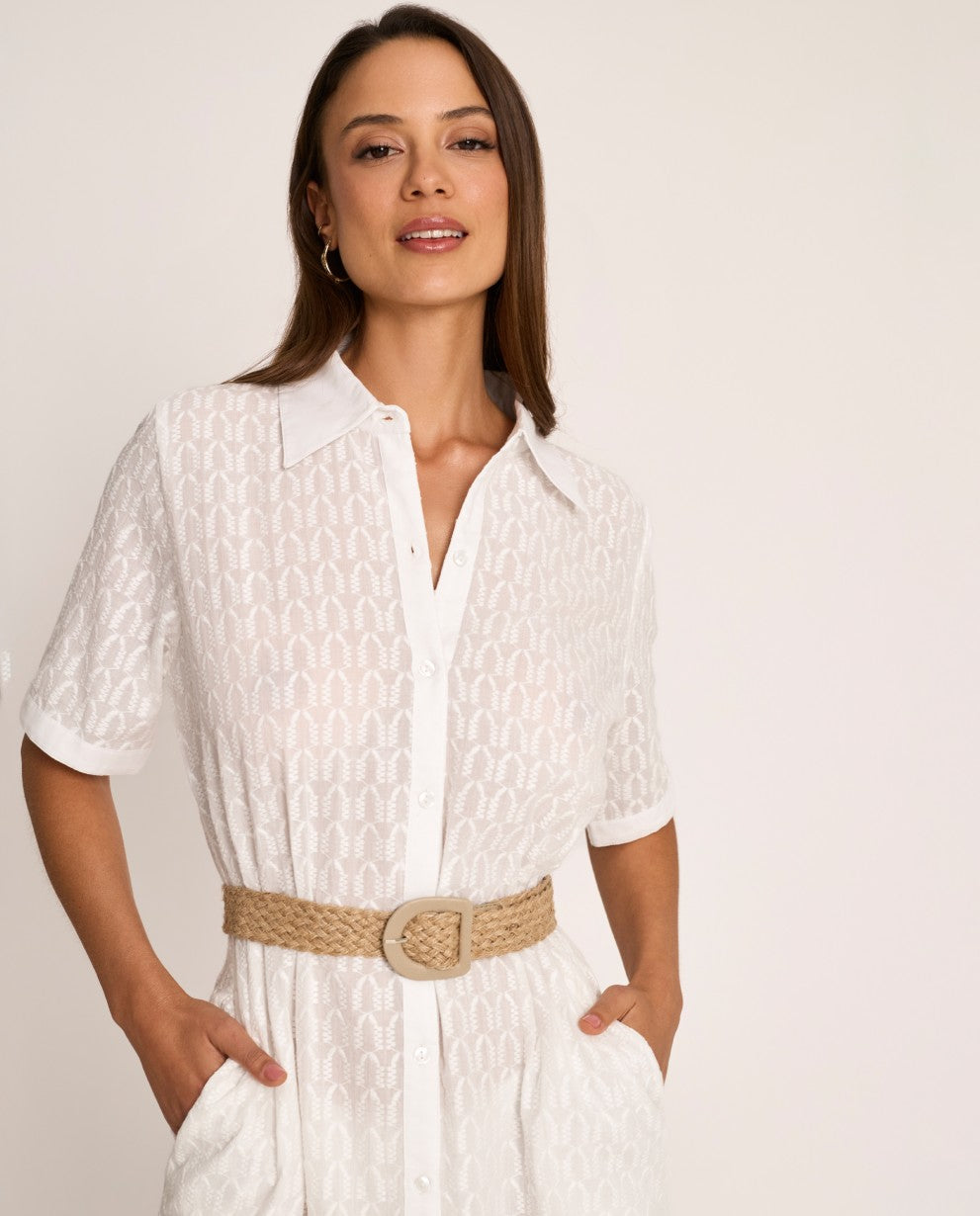 Λευκό φόρεμα Selmark - Nadia Lingerie